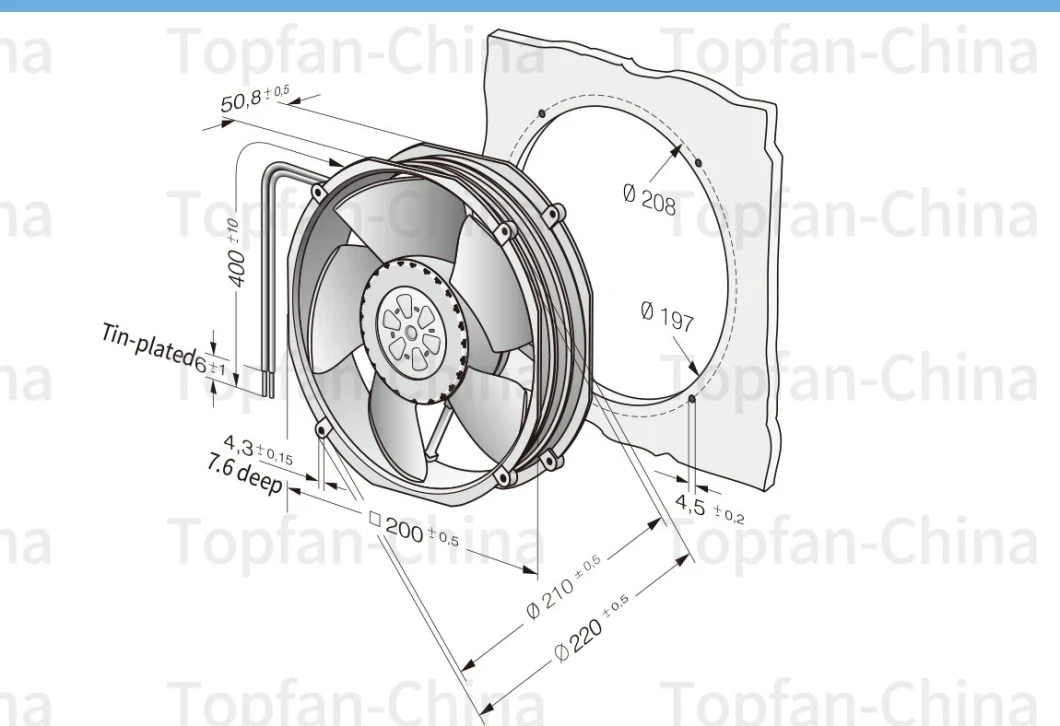 Stock 2218f/2tdho Ebm-Papst DC Axial Fan 48 V Circular Cooling Fans &amp; Blower