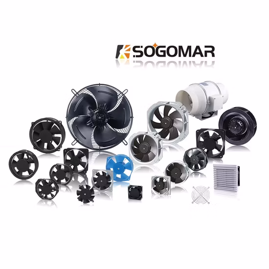 172X150X55mm 6 Inch Metal Axial Fan with Terminal Type 230V AC for Exhaust Cooling