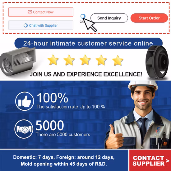 280mm 700W 3800m3/H Ec Centrifugal Fans Backward Curved for Commercial Building Ventilation (K